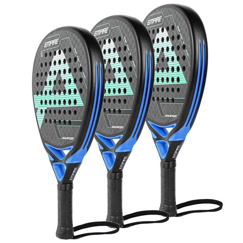 Tennis Paddle Racket Padel Carbon Fiber Surface With Eva Memory Flex Foam Core Diamond Shape Pop ...