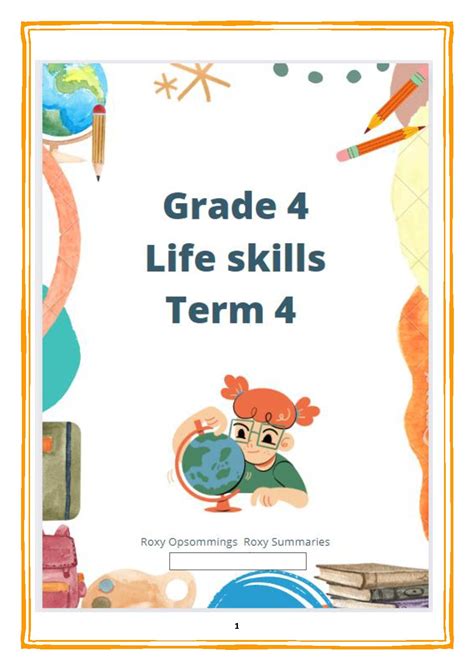 grade 4 Life skills PSW term 4 • Teacha!