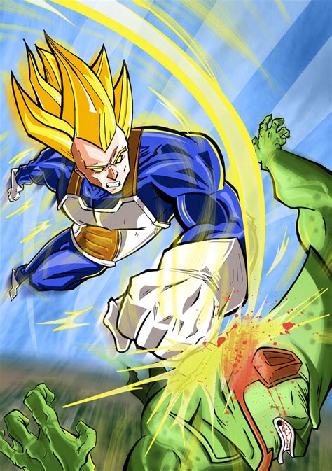 Vegeta vs Cell by More979 on DeviantArt