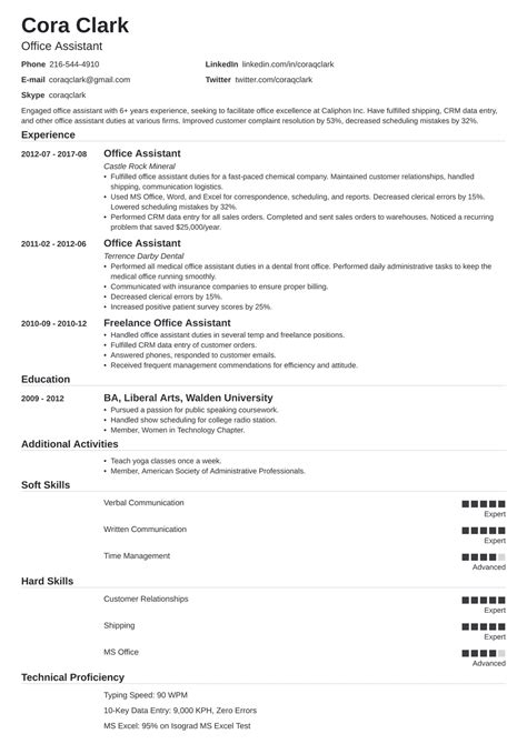 Office Assistant Resume Examples & Templates for 2024