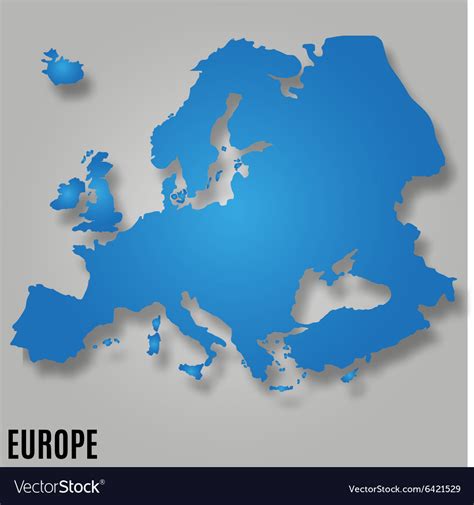 Europe map Royalty Free Vector Image - VectorStock