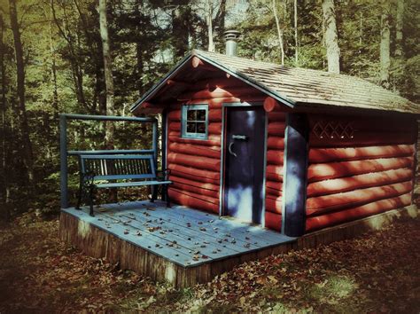 Painted log cabin in Willimantic, Maine. ... | Painted log cabin ...