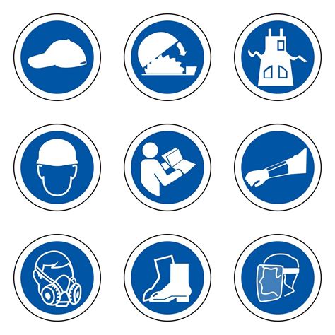 Required Personal Protective Equipment PPE Symbol Safety Icon 2514439 Vector Art at Vecteezy