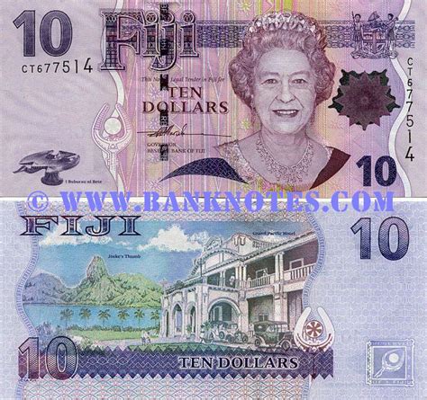 Fiji 10 Dollars 2007 - Fijian Currency Bank Notes, Pacific Paper Money ...