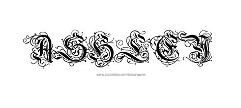 Ashley Name Tattoo Designs