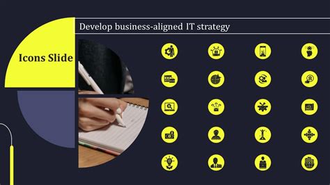 Icons Slide Develop Business Aligned IT Strategy Ppt Icon Graphics Template