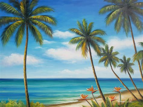 Tropical Oil Painting at PaintingValley.com | Explore collection of Tropical Oil Painting