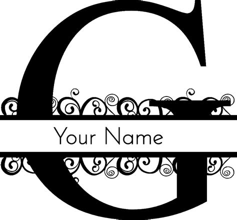 Letter G Monogram | Customize Online | Instant Download