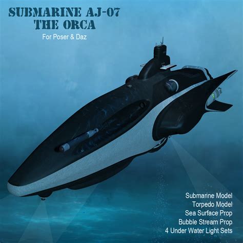 Submarine Orca AJ07 3D Models Simon-3D