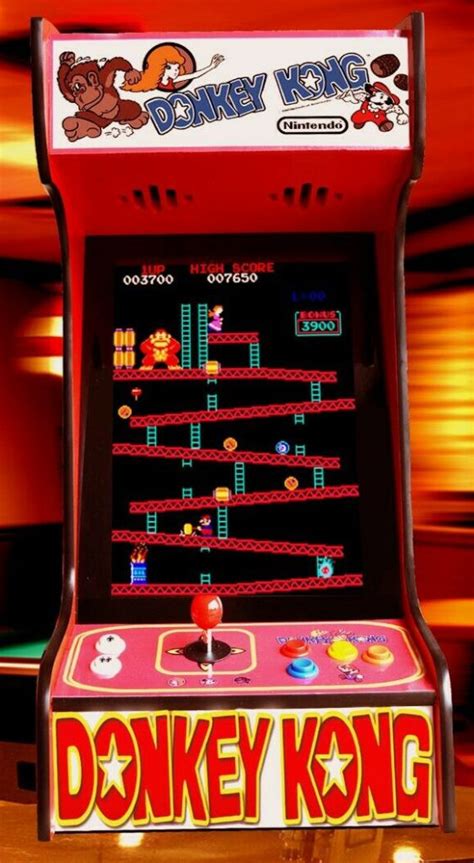 Arcade Machine Red Donkey Kong Tabletop with 412 Classic Games - Free Shipping - Doc & Pies ...