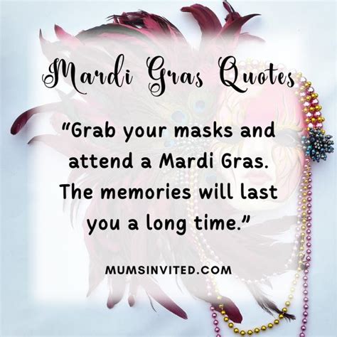 89 Mardi Gras Quotes To Get You In The Party Spirit - Mums Invited