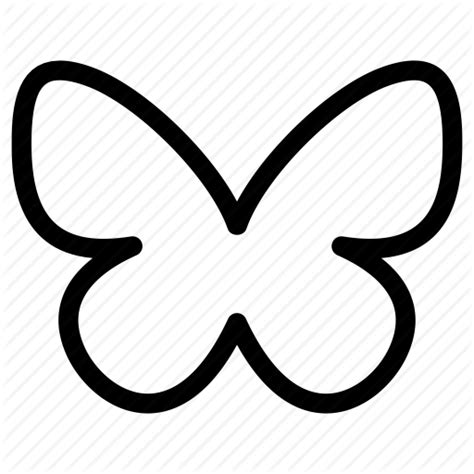 butterfly shape black and white - Clip Art Library