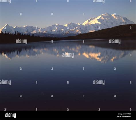 Sunrise, Wonder Lake, Reflection, Mount McKinley, Mt. McKinley, Denali ...