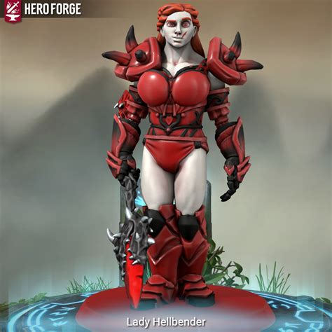 Lady Hellbender by me : r/HeroForgeMinis