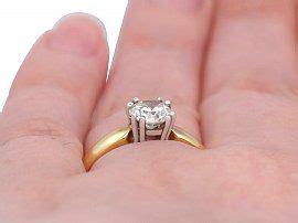 1 Carat Solitaire Diamond Ring Yellow Gold | AC Silver