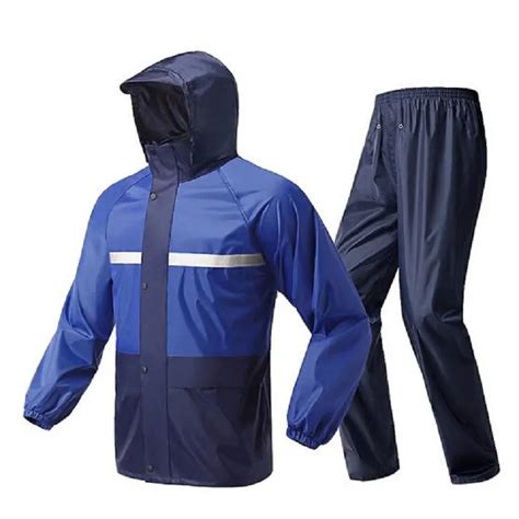 Men Raincoat Rain Pants Motorcycle Bicycle Rain Jacket Adults ...