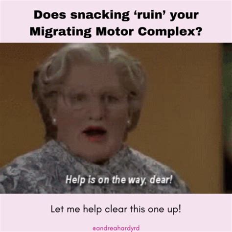 Does snacking ‘ruin’ your migrating motor complex?⁠⁠ - Andrea Hardy, RD