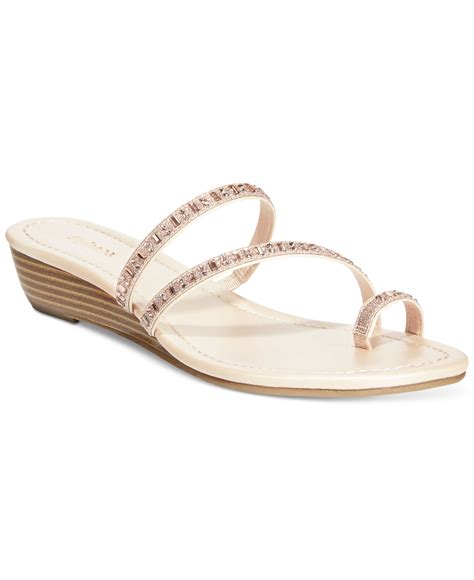 Style & co. Hayleigh Wedge Sandals, Only At Macy's in Beige (Natural ...