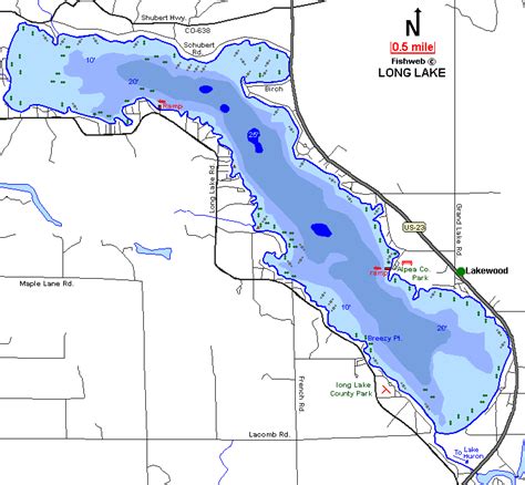 Long Lake Campground Map