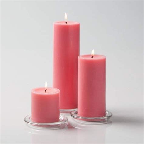 Richland® Pink Pillar Candles Set of 3 | Pillar candles, Blue pillar candles, Green pillar candles