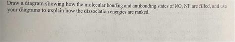 Draw a diagram showing how the molecular bonding and | Chegg.com