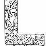 Letter L Coloring Page · Creative Fabrica sketch template