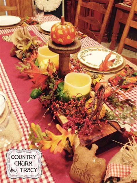 My Primitive Country Thanksgiving Decor 2014 ~ {Country Charm} by Tracy