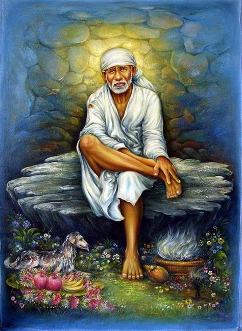 Saibaba painting in oil on canvas in fine finish.Size 30x40 inch | Sai ...