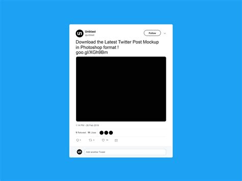 Free Twitter Post Mockup (2019)