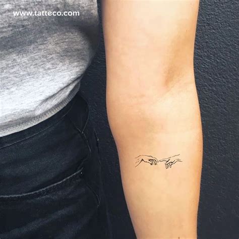 #Adam #Creation #minimalist #set #small tattoo simple friendship # ...