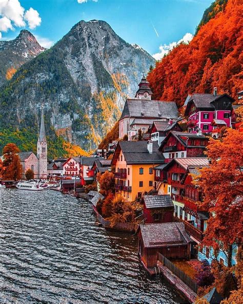 Autumn in Hallstatt, Austria : r/MostBeautiful