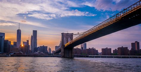 Sunset from Brooklyn Bridge - Best Photo Spots