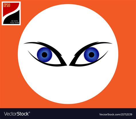 Human blue eyes Royalty Free Vector Image - VectorStock