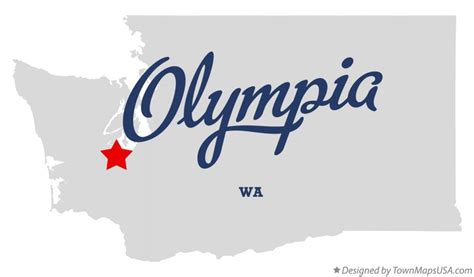 Map of Olympia, WA, Washington