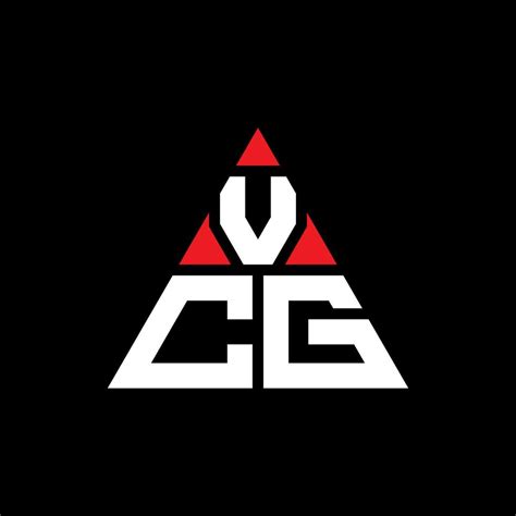 VCG triangle letter logo design with triangle shape. VCG triangle logo design monogram. VCG ...