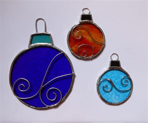 Tiffany stained glass Christmas decorations: Martin McAssey Glass