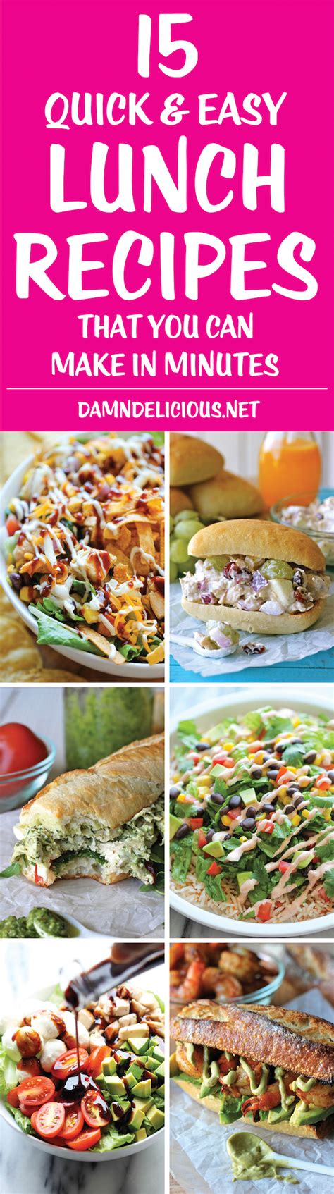 15 Quick and Easy Lunch Recipes - Damn Delicious