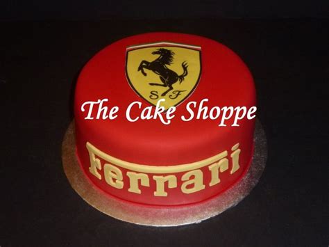 Ferrari logo cake | Cake logo, Ferrari cake, 60th birthday cakes