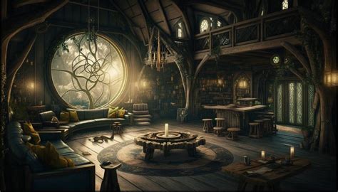 Elven Living Area - 1 by ArgoCityArtworks on DeviantArt