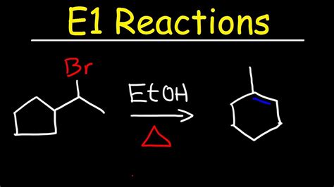 E1 Reaction Mechanism With Alcohol Dehydration & Ring Expansion ...