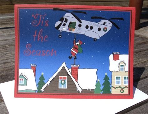 Military Christmas Cards CH46