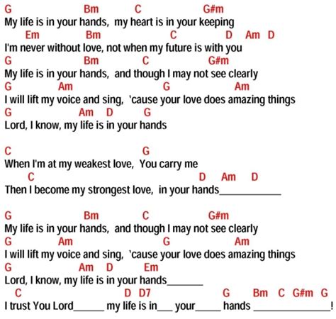 MY LIFE IS IN YOUR HANDS (Kathy Troccoli) - lyrics and chords ~ Sing and Praise!