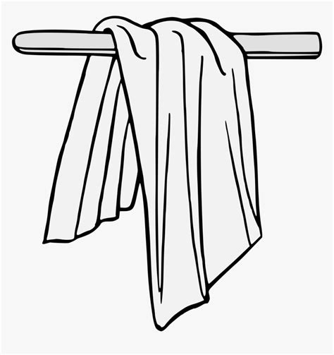 Transparent Wash Cloth Clipart - Cloth Black And White Drawing, HD Png ...