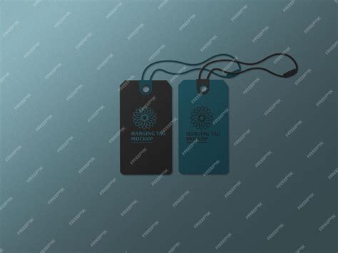 Premium PSD | Hanging tag mockup template design