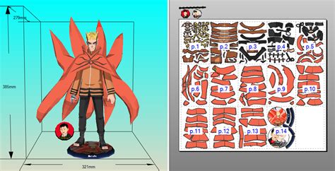 Naruto Baryon Mode Papercraft by roni2402 on DeviantArt