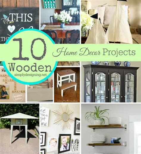 10 DIY Home Decor Projects made with Wood