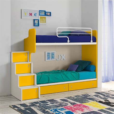 'genio ii' bunk bed with storage stairs by corazzin od my italian ...
