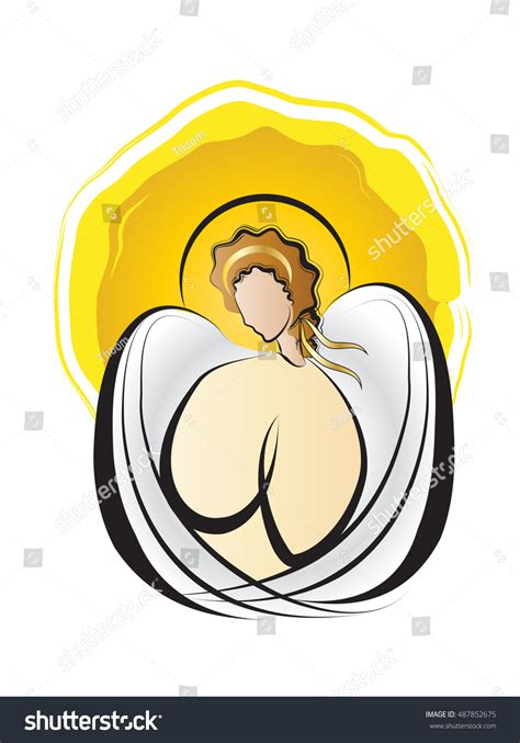 Angel Symbol Evangelist St Matthew Vector Stock Vector (Royalty Free ...