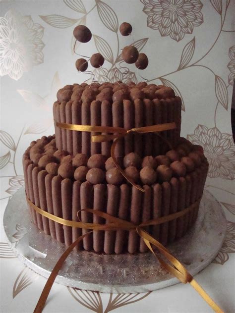 Tiered Chocolate Malteser Cake - CakeCentral.com