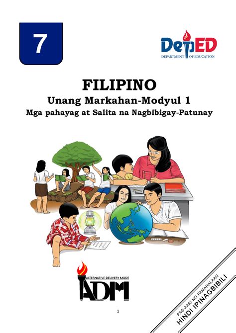 Clear Filipino 7 Modyul 1 - FILIPINO Unang Markahan-Modyul 1 Mga ...